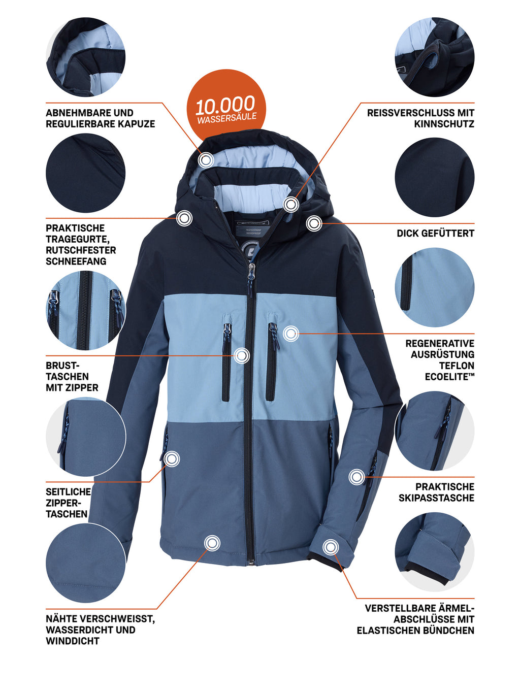schwarz blau